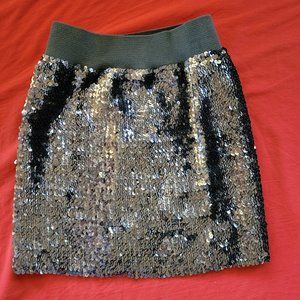 Sequin Mini Skirt, Stretchy - Sexy Costume